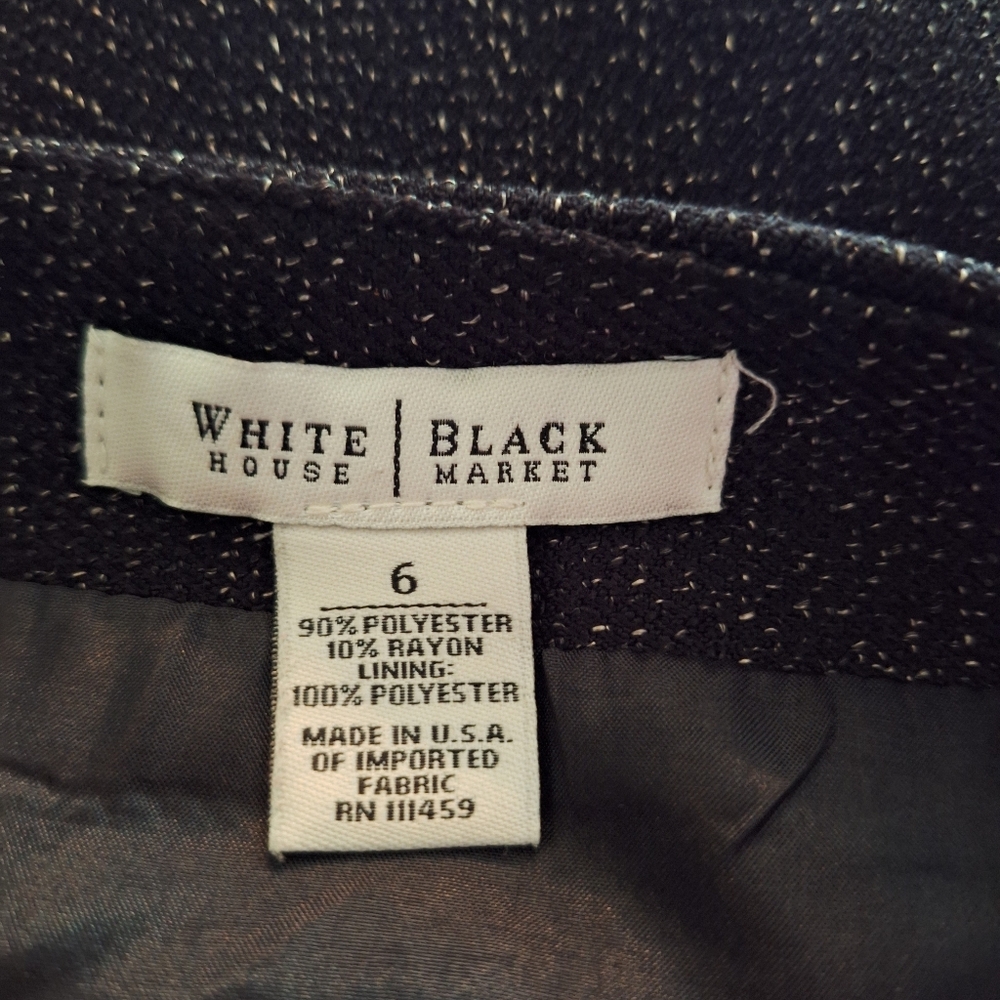 White house black market vtg marbled skirt sz 6 *K - Picture 3 of 6
